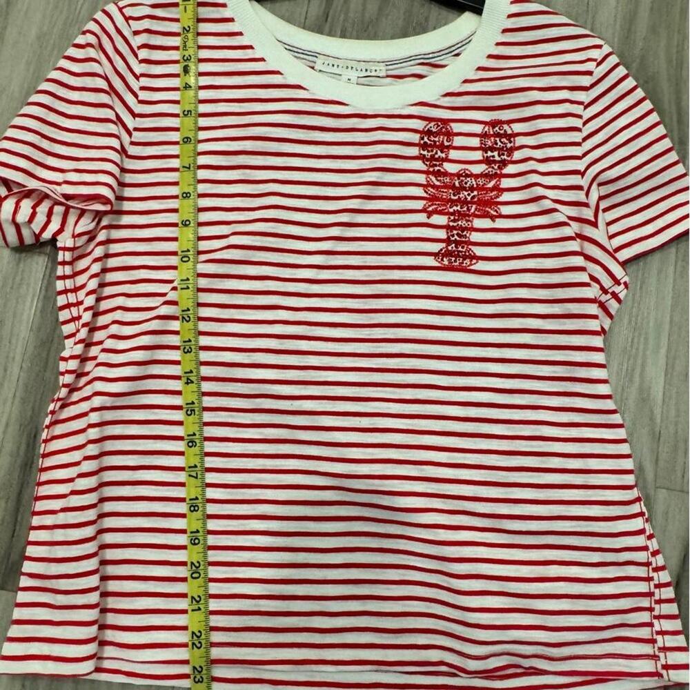 Jane delancey red striped top